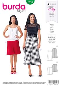 Burda Pattern 6818 Skirts