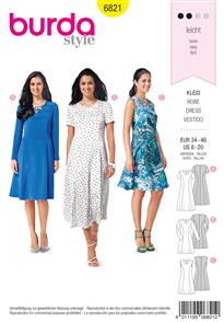 Burda Pattern 6821 Dresses