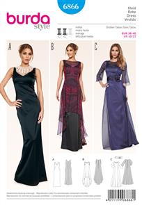 Burda Pattern 6866  Evening & Bridal wear