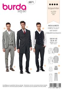 Burda Style Pattern 6871 Menswear