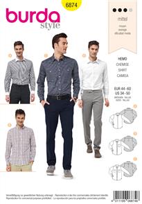 Burda Style Pattern 6874 Menswear