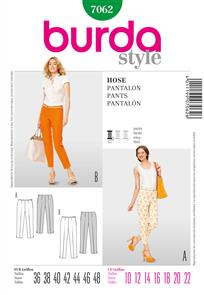 Burda Style Pattern 7062 Trousers