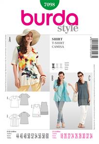 Burda Style Pattern 7098  T-Shirt