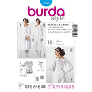 Burda Pattern 7156 Historic Undergarments
