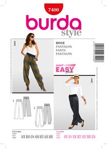 Burda Style Pattern 7400 Trousers
