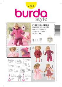 Burda Pattern 7753 Doll Clothes