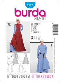 Burda Pattern 7977 History Dress