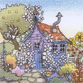 Michael Powell Cross Stitch Kit: Up the Garden Path
