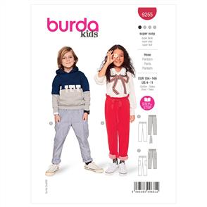 Burda Pattern 9255 Children's Pull-On Pants