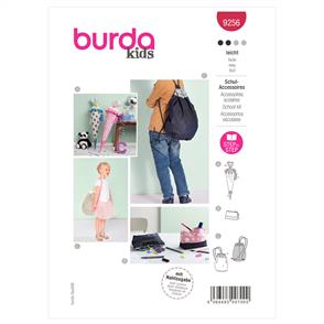 Burda Pattern 9256 School Cone, Pencil Case and Gym Bag