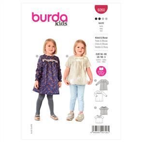 Burda Pattern 9260 Babies' Dress and Blouse