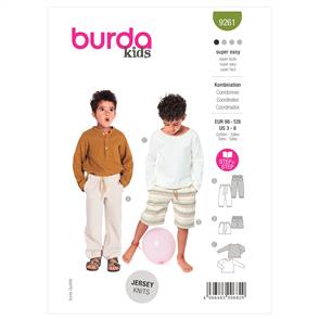Burda Pattern 9261 Children's Pants and Top