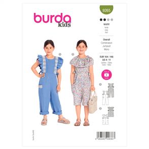 Burda Pattern 9265 Children's Overalls