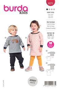 Burda Pattern 9273 Babies' Top and Dress