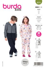 Burda Pattern 9275 Children's Hooded Jumpsuit and Onesie