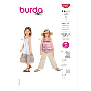 Burda Pattern 9280 Children's Top & Dress