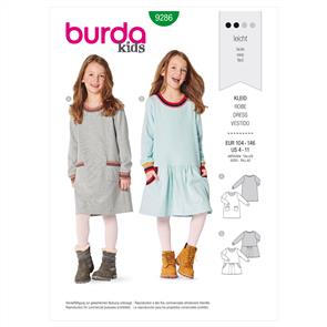 Burda Pattern 9286 Children Dresses