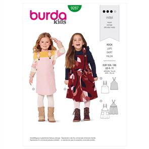 Burda Pattern 9287 Children's Bibbed Skirts – Pinafore