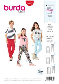 Burda Style Pattern 9300 Children's Jogging Pants – Sweatpants