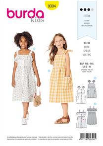 Burda Style Pattern 9304 Children's Pinafore Dress