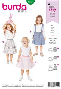 Burda Style Pattern 9319 Child's pinafore skirt