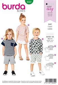 Burda Style Pattern 9322 Child's top