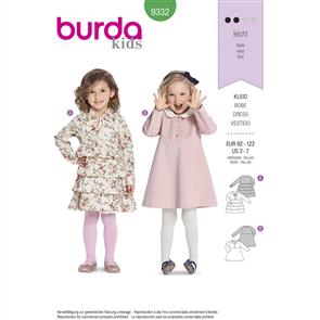 Burda Style Pattern B9332 Child's Dress