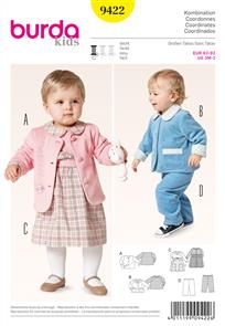 Burda Pattern 9422 Baby Jacket & Dress