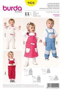 Burda Pattern 9424 Toddler Overall & Jumpsuit