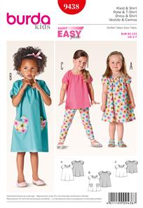 Burda Pattern 9438 Children Dress & Pants