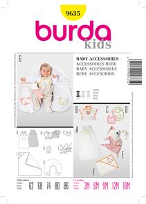 Burda Pattern 9635 Baby Accessories