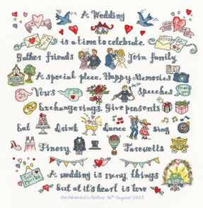 Bothy Threads A Wedding Is Many Things - Cross Stitch Kit