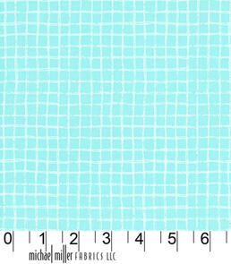 Michael Miller Tweet Me Aqua Pretty Grid