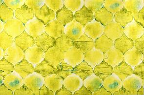 Michael Miller Citron Tile Mosaic Lg-Lantern Bloom / Poppy