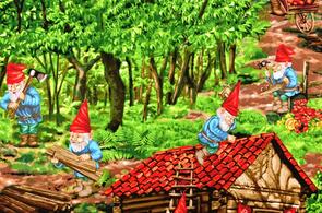 Michael Miller Gnomes Multi Handy Gnomes