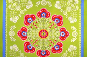 Michael Miller Ooh La La /Pillow & Maxfield Le Bandana - Lime