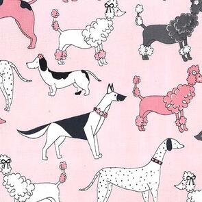 Michael Miller  Paw Prints For Aspca Dog Walk Blush