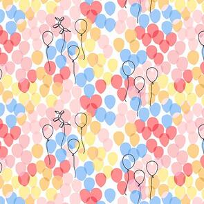 Michael Miller Celebrate /Sandra Clemons Floating Balloons Blossom