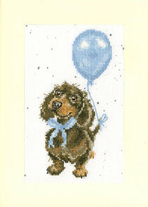 Bothy Threads  Cross Stitch Kit - Welcome Little Sausage Greetings Card