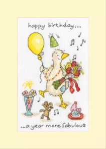 Bothy Threads Greeting Card Cross Stitch Kit - More Fabulous