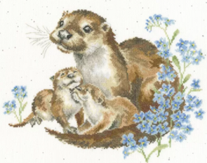 Bothy Threads Cross Stitch Kit - Otterly Adorable