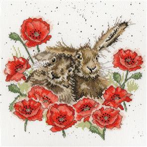 Bothy Threads  Cross Stitch Kit - Love Is In The Hare