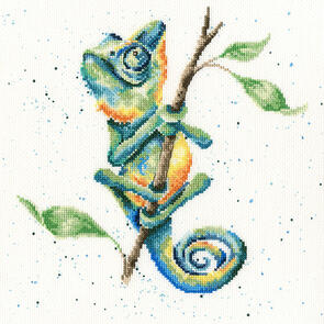 Bothy Threads Cross Stitch Kit - One in a Chameleon
