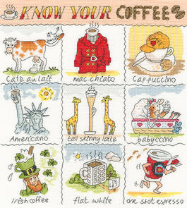 Bothy Threads Know Your… Know Your Coffee - Cross Stitch Kit