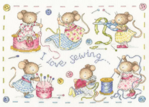 Bothy Threads Cross Stitch Kit - I Love Sewing