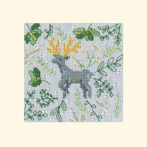 Bothy Threads Cross Stitch Kit - Christmas Card: Scandi Deer
