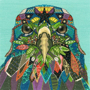 Bothy Threads  Cross Stitch Kit - Jewelled Eagle