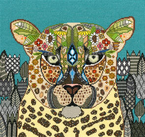Bothy Threads  Cross Stitch Kit - Jewelled Leopard