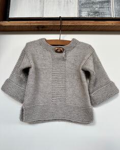 The Kiwi Stitch & Knit Co Yuto Jumper (3M - 6Y) 8ply Knitting Pattern / Kit