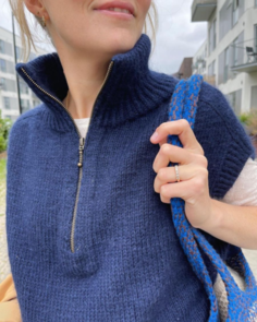 Petite Knit Zipper Slipover - Knitting Pattern / Kit